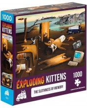 Puzzle Exploding Kittens din 1000 de piese - Ușor de memorat -1