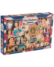 Puzzle Gibsons din 1000 de piese - Regina Marii Britanii