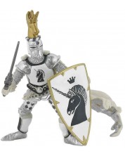 Fugurina Papo The Medieval Era – Cavalerul unicornului negru