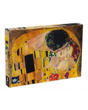 Puzzle Black Sea din 1000 de piese - Sarutul, Gustav Klimt -1