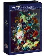 Puzzle Bluebird din 1000 de piiese - Natură moartă cu flori și fructe, 1715