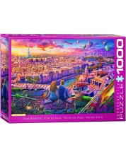 Puzzle Eurographics din 1000 de piese - Acoperișuri din Paris -1