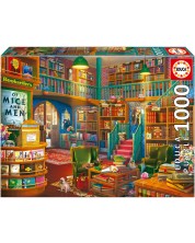 Puzzle Educa din 1000 de piese - Librărie minunată