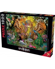 Puzzle Anatolian din 1000 piese - Grădina secretă -1