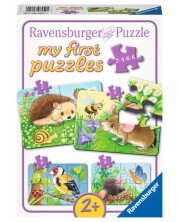 Puzzle Ravensburger 4 în 1 - Sweet garden dwellers -1