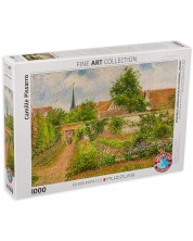 Puzzle Eurographics din 1000 de piese - Gradina de legume, copaci infloriti, primavara, Camille Pizarro -1