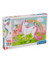 Puzzle Clementoni de 104 piese - Eu cred in unicorni