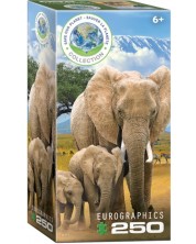 Puzzle Eurographics din 250 de piese - Elefant -1