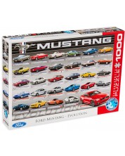 Puzzle Eurographics din 1000 de piese - Dezvoltarea automobilelor Ford Mustang -1