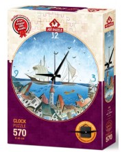 Puzzle-ceas Art Puzzle din 570 de piese - Oraşul marin -1