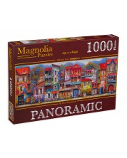 Puzzle panoramic Magnolia din 1000 de piese - Tbilisi -1