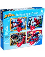 Puzzle Ravensburger 4 in 1 - Spiderman