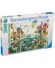 Puzzle Ravensburger din 2000 de piese - Lumea zânelor -1