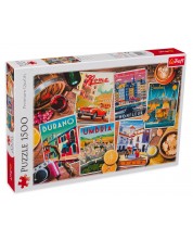 Puzzle Trefl din 1500 de piese - Călătorie prin Europa