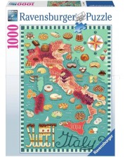 Puzzle Ravensburger 1000 de piese - Dulciurile din Italia  -1