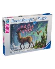 Puzzle Ravensburger din 1000 de piese - Căprioara din primăvară -1