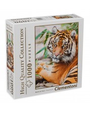Puzzle Clementoni din 1000 de piese - Tigru -1