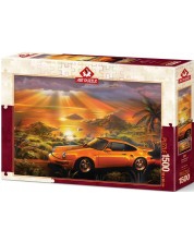 Puzzle Art Puzzle din 1500 de piese- Porsche galben