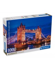 Puzzle Clementoni din 1.000 de piese - Tower Bridge pe timp de noapte