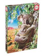 Puzzle Educa din 500 de piese - Mom and Baby Koala -1