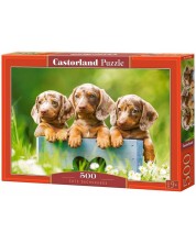 Puzzle Castorland din 500 de piese - Puppies -1
