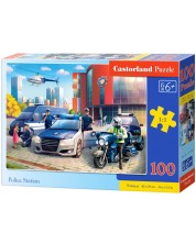 Puzzle Castorland din 100 de piese - Politia -1