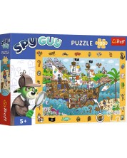 Puzzle Trefl din 100 de piese - Spy Guy: Pirații -1