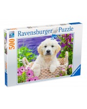Puzzle Ravensburger de 500 piese - Catel dragut