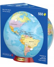 Puzzle Eurographics din 550 de piese - Harta lumii -1
