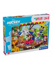 Puzzle Clementoni din 24 de piese - Mickey and Friends  -1