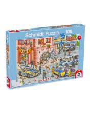 Puzzle Schmidt din 100 de piese - Operațiunea poliției
