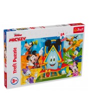 Puzzle Trefl din 24 de piese maxi - Mickey Mouse și prietenii lui -1