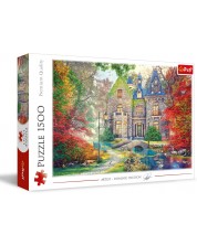 Puzzle Trefl din 1500 de piese - Autumn Manor  -1