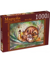 Puzzle Magnolia din 1000 de piese - Melc