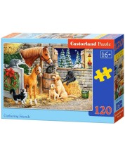 Puzzle Castorland din 120 de piese - Prieteni din ferma -1