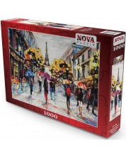 Puzzle Nova puzzle din 1000 de piese - Străzile Eiffel -1