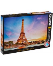Puzzle Eurographics din 1000 de piese - Turnul Eiffel, Paris -1
