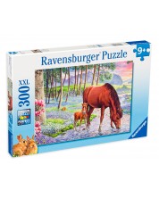 Puzzle Ravensburger din 300 XXL de piese - Iapa cu manzul -1