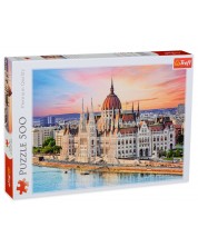 Puzzle Trefl din 500 de piese -  Budapesta, Ungaria -1