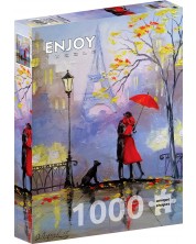 Puzzle Enjoy din 1000 de pierse - O zi ploioasă la Paris -1