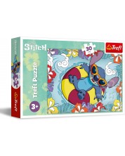 Puzzle de 30 de piese Trefl - Lilo și Stitch în vacanță 