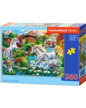 Puzzle Castorland din 260 de piese - Grădina unicornilor