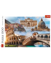 Puzzle Trefl din 1500 de piese - Locuri preferate: Italia -1