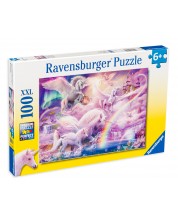 Puzzle Ravensburger de 100 XXL piese - Pegasus Unicorns
