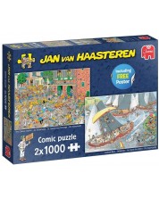 Puzzle Jumbo din 2 x 1000 de piese - Tradiții olandeze -1