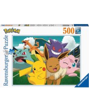 Puzzle de 500 de piese Ravensburger - Pokémon pe stadion