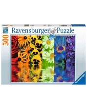 Puzzle Ravensburger din 500 de piese - Floral Reflections -1