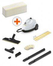 Aparat de curățat cu abur Karcher - SC 2 EasyFix + 15 buc de prosoape Karcher - EasyFix