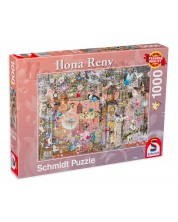 Puzzle Schmidt din 1000 de piese - Frumusete roz -1