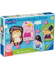 Puzzle Ravensburger 4 în 1 - Peppa Purcelusul 2  -1